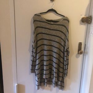 Free People Striped Sweater Tunic